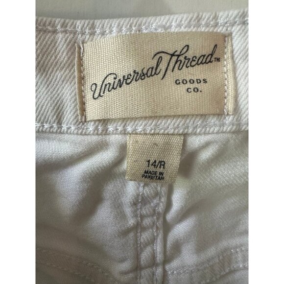Universal Threads women’s size 14R white Jean pants - Picture 6 of 9